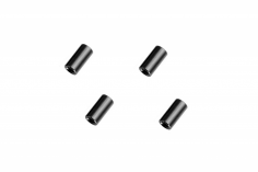 Abstandshalter / Spacer / Standoff M3 Aluminium eloxiert glatt in schwarz 4Stück 10mm