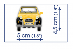 COBI Klemmbausteine Auto Citroen 2CV Charlston 1980 - 85 Teile