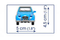 COBI Klemmbausteine Auto Citroen 2CV Type AZ 1962 - 82 Teile