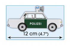 COBI Klemmbausteine Auto WARTBURG 353 POLIZEI - 84 Teile