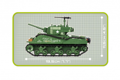 COBI Klemmbausteine Panzer 2.Weltkrieg Sherman M4A3E2 Jumbo - 720 Teile