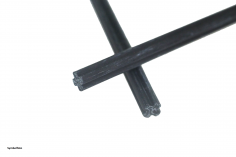 KBW Klemmbausteine Technik Achse 4L aus Kohlefaser (Carbonfaser) 5Stück