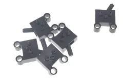 KBW Klemmbausteine Technik Pneumatik 2 Weg Schalterventil in dunkel grau 5Stück