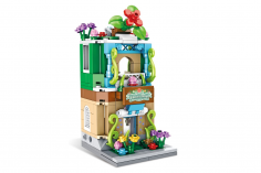 Panlos Klemmbausteine Mini Street View Modular Blumenladen - 280 Teile