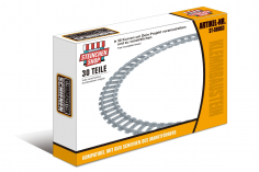 STS Klemmbausteine Eisenbahn Schiene Kurven/Gebogen STANDARD RADIUS im Karton - 30Stück