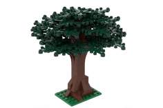 KBW Klemmbausteine Baum sehr groß als Bausatz dunkelgrün - 114 Teile