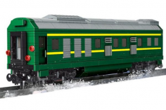 MouldKing Klemmbausteine Waggon f¸r NJ2 Diesel Lokomotive inklusive 8 geraden Schienen - 1009 Teile