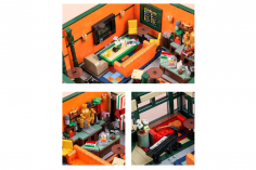MouldKing Klemmbausteine Friends Cafe mit LED Beleuchtung - 4488 Teile