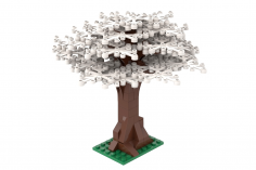 Klemmbausteine Großer Baum weiß - 114 Teile
