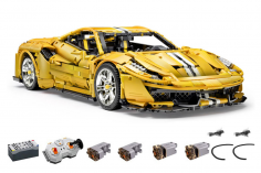 CaDA MASTER Klemmbausteine Italian Super Car gelb inkl. Power System NEUE VERSION - 3187 Teile