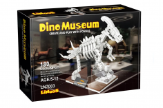Linoos Klemmbausteine Dino Museum Parasaurolophus - 180 Teile