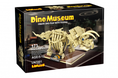 Linoos Klemmbausteine Dino Museum Triceratops - 173 Teile