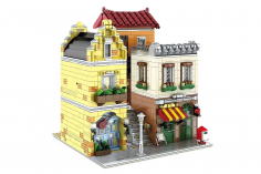 MouldKing Klemmbausteine Kaffeehaus mit Beleuchtungsset - 3103 Teile