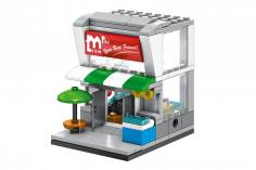 Sembo Klemmbausteine Mini Street View Modular Your Best Friend Store - 119 Teile