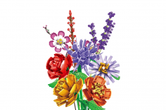 Hui Ji Klemmbausteine Sommer Blumenbukett - 663 Teile