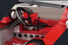 MouldKing Klemmbausteine Supersportwagen in weiß - 1116 Teile