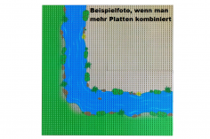 Klemmbaustein Grundplatte Strand gerade 32x32 (25,5cmx25,5cm)