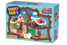 Linoos Klemmbausteine Peanuts Süßigkeiten Stand mit Snoopy und Woodstock - 145 Teile