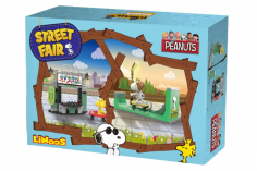 Linoos Klemmbausteine Peanuts Skatepark mit Snoopy und Woodstock - 158 Teile