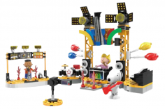 Linoos Klemmbausteine Peanuts Konzert mit Snoopy, Sally und Franklin - 303 Teile