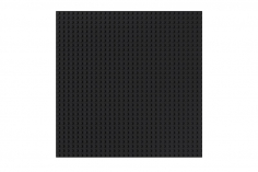 Grundplatte UNTERBAUBAR schwarz 32x32 Noppen, ca. 25,5x25,5cm