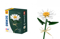 Sembo Klemmbausteine Blumen - Gänseblümchen - 85 Teile