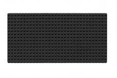 Wange Grundplatte schwarz 16x32 Noppen, ca. 25,5x13cm