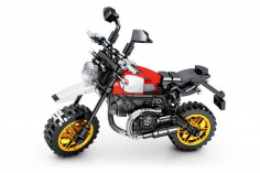 Sembo Klemmbausteine Super Motorcycle schwarz rot - 212Teile 