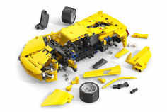 CaDA Klemmbausteine - Lightning Sport Car - Pullback-Antrieb (Rückzieh-Antrieb) - 357 Teile