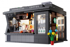 CaDA Klemmbausteine Coffee House mit LED-Beleuchtung - 768 Teile