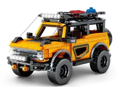 Sembo Klemmbausteine orange/schwarzer Offroader - 931 Teile