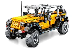 Sembo Klemmbausteine gelber Geländewagen - 601 Teile