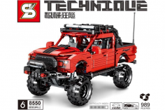 Sembo Klemmbausteine roter Geländewagen - 989 Teile