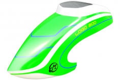 Mikado Haube LOGO 200 neon-grün/weiß