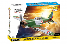 COBI Klemmbausteine Flugzeug 2. Weltkrieg Morane-Saulnier MS.406 - 317 Teile