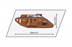 COBI Klemmbausteine Panzer Mark V (Male) - 837 Teile