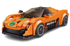 MouldKing Klemmbausteine McLaren P1 - 306 Teile mit stapelbarer Displaybox/Sammelbox 19,5x9,5x8,5cm