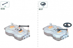 CaDA Klemmbausteine Lenkrad Set für CJV8011