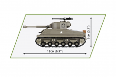 COBI Klemmbausteine Panzer M4A3E8 SHERMAN - 320 Teile