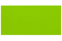 Wange Grundplatte Lime Grün 28x56 Noppen, ca. 44,5x22,5cm