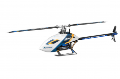 OMPHobby M2 EVO Heli in elegante white, integrierter OMP Empfänger, Anschluss für S-BUS und DSMX, BNF