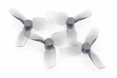 HQ Micro Whoop 3Blatt Propeller 31mm in Grau 0,8mm Shaft Poly Carbonate 2xCW und 2xCCW