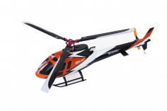 Microheli Scale Rumpf AS-350 in orange/schwarz/weiß für Blade 330S, 330X und 450X