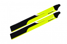 Microheli Hauptrotorblätter 180mm in gelbem Design für Blade Fusion 180, Smart