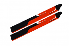 Microheli Hauptrotorblätter 180mm in rot/orangen Design für Blade Fusion 180, Smart
