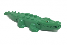 Klemmbaustein Krokodil Grün