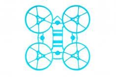 BetaFPV Rahmen für Meteor65 in cyan