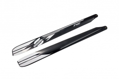 SAB Goblin S420 Hauptrotorblätter Weiß aus Carbon 420mm für RAW 420 und Mini Genesis