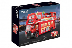 CaDA Klemmbausteine London Vintage Tour Bus - 1770 Teile