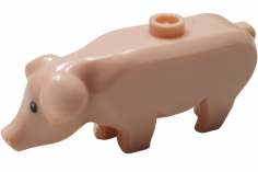 Klemmbausteine Schwein in rosa